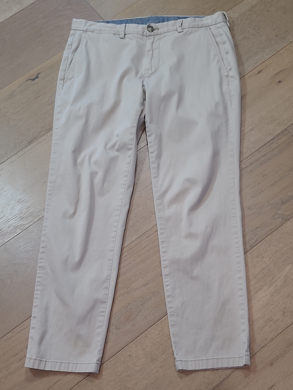 Vineyard Vines Breaker Pants Men's sz 34*/30* Light Tan Flat Front Chinos